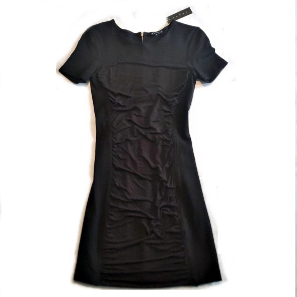 Women's THEORY Kaira Black Short Sheath Dress NWT Size 2